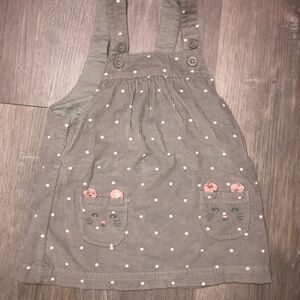 Gray Polka Dot  Dress